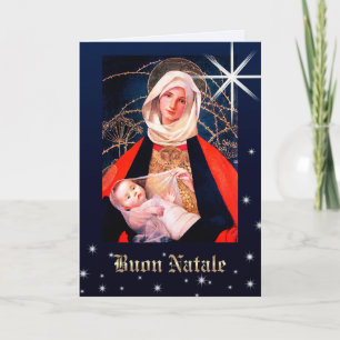 Buon Natale. Fine Art Christmas Card in italienisc Feiertagskarte
