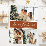 Buon Natale Foto Collage Feiertagskarte<br><div class="desc">Diese fantastische 3-Foto-Urlaubskarte mit "Buon Natale!" in einem modernen Script-Schriftart und Ihrem Familiennamen und Jahr in einem feinen,  klassischen Schriftart,  sowohl in Weiß auf Terrakotta mit passendem Rücken,  ist ideal für den Versand an Ihre Familie und Freunde. Jeder wird Liebe bekommen neue Fotos Ihrer Familie!</div>