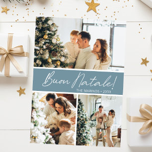 Buon Natale Fotocollage Feiertagskarte
