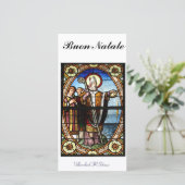 Buon Natale Fotokarte Feiertagskarte (Stehend Vorderseite)