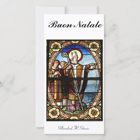 Buon Natale Fotokarte Feiertagskarte (Vorderseite)