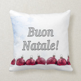 Buon Natale! Frohe Weihnachten im italienischen wf Kissen