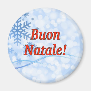 Buon Natale! Frohe Weihnachten in italienischem Rf Magnet