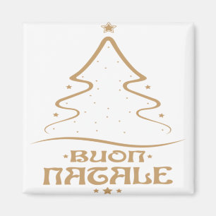 Buon natale fröhliche Weihnachtsfeiertage Italieni Magnet