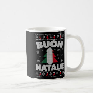 Buon Natale Frory Weihnachtsbaum Italienisch Ugly Kaffeetasse