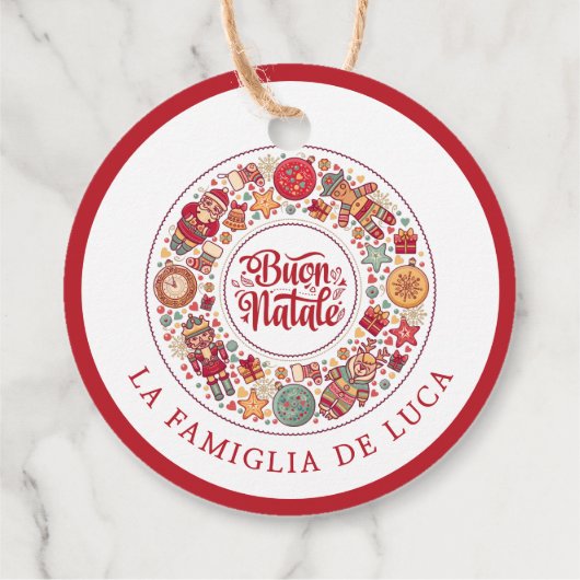 Buon Natale Geschenkanhänger (Rückseite)