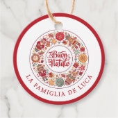 Buon Natale Geschenkanhänger (Vorderseite)