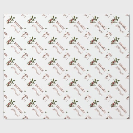 Buon Natale Geschenkpapier (Flach)