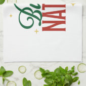 Buon Natale Gift Italian Christmas Geschirrtuch (Gefaltet)