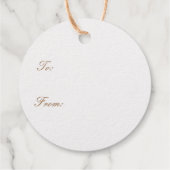 Buon Natale Gold Geschenkanhänger (Rückseite)