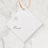 Buon Natale Gold Geschenkanhänger (Rückseite)