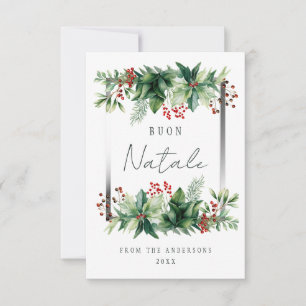 Buon Natale Holiday Dankeskarte