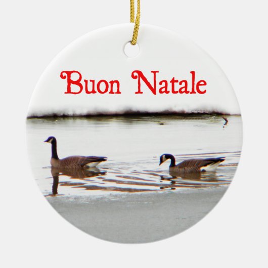 Buon Natale - Honkers - Kanadas Keramikornament (Vorne)