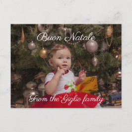 Buon natale | Ihr Foto Postkarte