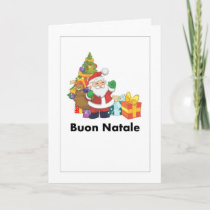 Buon Natale in der italienischen Feiertags-Karte Karte