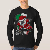 Buon Natale Italia Weihnachten Weihnachtsmann I T-Shirt (Vorderseite)