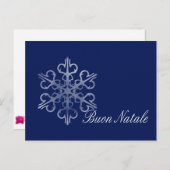 Buon Natale Italian Christmas Card Feiertagspostkarte (Vorne/Hinten)