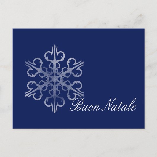 Buon Natale Italian Christmas Card Feiertagspostkarte (Vorderseite)