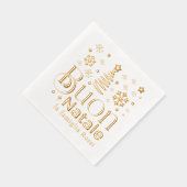 Buon Natale Italian Christmas Party Custom Servietten Mit Folie (Rechts)