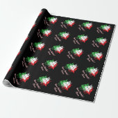 Buon Natale Italian Christmas tree design custom Geschenkpapier (Ungerollt)