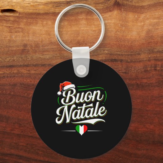 Buon Natale Italian Family Christmas Italy Pride H Schlüsselanhänger (Vorderseite)