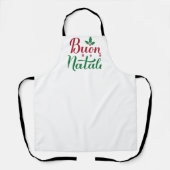 Buon Natale Italian MerChristmas Holly Schürze (Vorderseite)