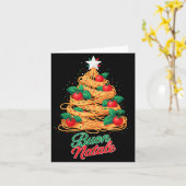 Buon Natale Italian Pasta Spaghetti Funny Christma Karte (Gelbe Blume)