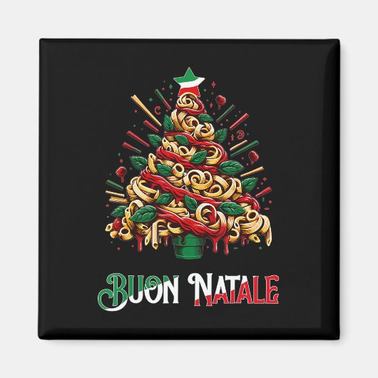 Buon natale italian Pasta Weihnachten Weihnachten Magnet (Vorne)