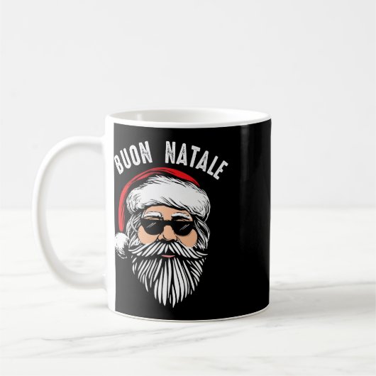 Buon natale italian santa claus babbo lustiger chr kaffeetasse (Links)