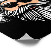 Buon natale italian santa claus babbo lustiger chr poster (Ecke)