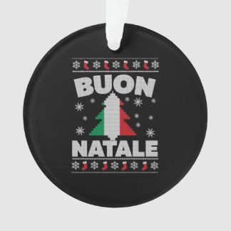 Buon Natale Italian Ugly Christmas Sweater Ornament