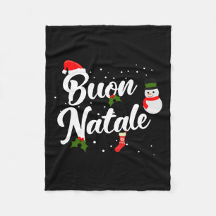 Buon natale italiana fleecedecke