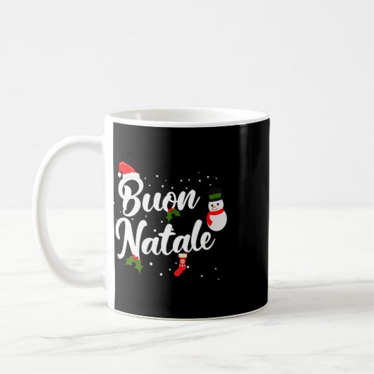 Buon natale italiana kaffeetasse (Links)