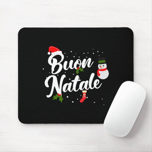 Buon natale italiana mousepad (Mit Mouse)