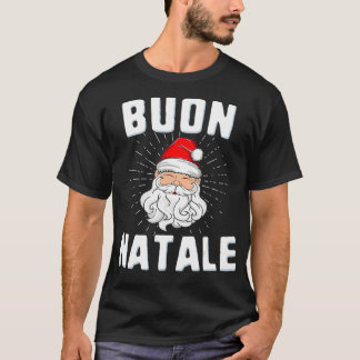 Buon Natale Italien Pride Santa Babbo Italienische T-Shirt