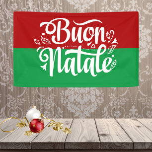 Buon Natale Italienisch Frohe Weihnachten Banner
