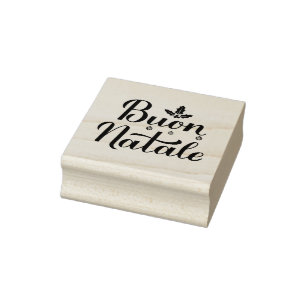 Buon Natale Italienisch Frohe Weihnachten Gummistempel