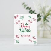 Buon Natale Italienisch Frohe Weihnachten Postkarte (Stehend Vorderseite)