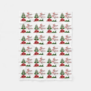 **BUON NATALE** ITALIENISCHE CHRISTMAS BLANKET FLEECEDECKE