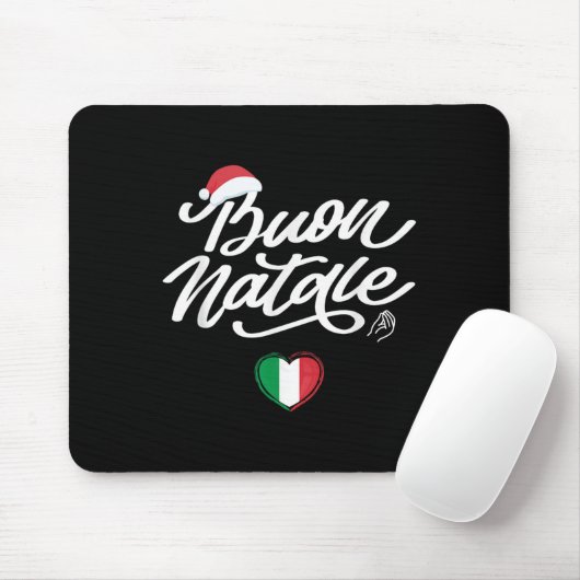 Buon Natale Italienische Familie Weihnachten, Ital Mousepad (Mit Mouse)