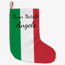 Buon Natale Italienische Flagge personalisierter N