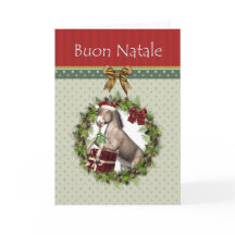 Buon Natale italienischer Weihnachtsesel