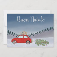 Buon Natale Italienischer Weihnachtsmann Roter Fia