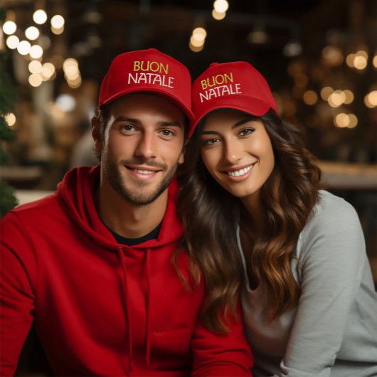 Buon Natale Italienisches Weihnachten Bestickte Baseballkappe