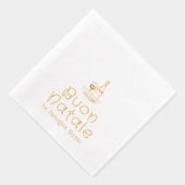 Buon Natale Italienisches Weihnachten Personalisie Servietten Mit Folie (Rechts)