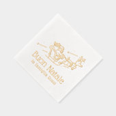 Buon Natale Italienisches Weihnachtsfest Party San Servietten Mit Folie (Rechts)