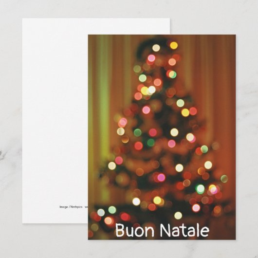 Buon Natale-Karte (Vorne/Hinten)