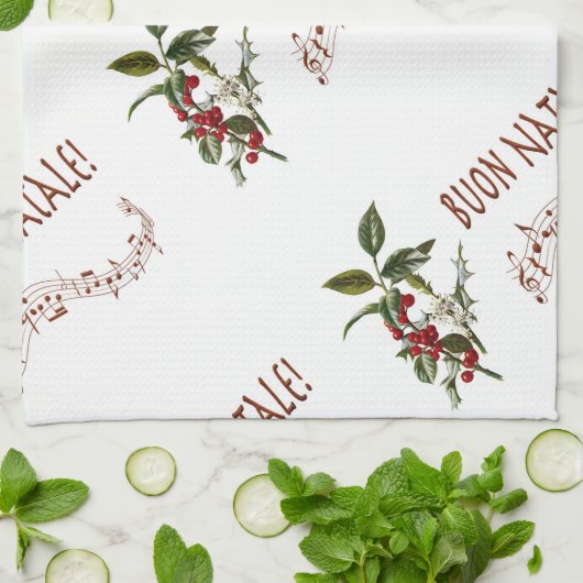 Buon Natale Küchentuch (Gefaltet)