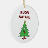 "BUON NATALE" LAUGHTING CHRISTMAS TREE ORNAMENT (Rechts)