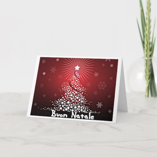 ***BUON NATALE*** MERRY CHRISTMAS FAMILIE/FREUNDE KARTE (Vorderseite)